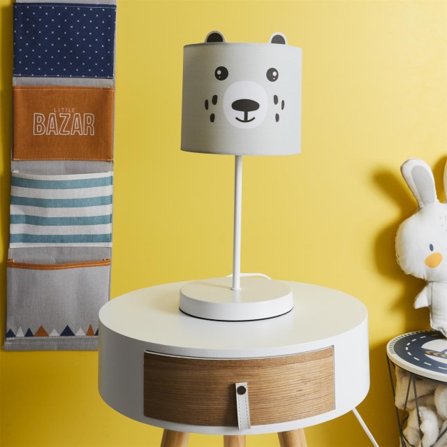 Παιδικό Φωτιστικό Αρκουδάκι 16 x 36 x 16cm Γκρι LA00121 Home Deco Kids