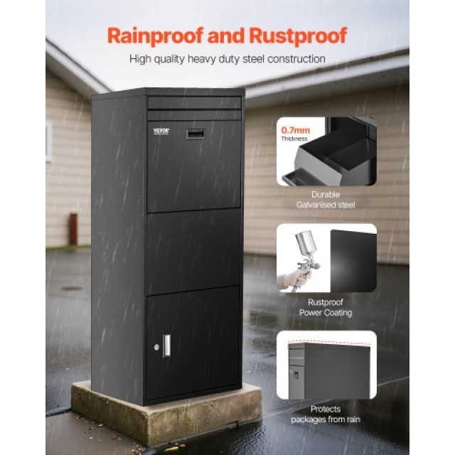 VEVOR Κουτί Παράδοσης Δεμάτων 47.2 in με Κλειδαριά Εξωτερικού Χώρου... VEVOR Κουτί Παράδοσης Δεμάτων 47.2 in με Κλειδαριά Εξωτερικού Χώρου...