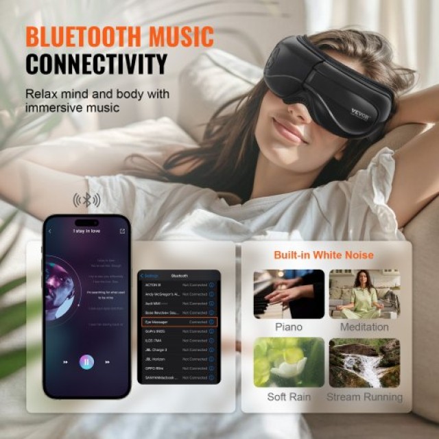 Συσκευή Μασάζ Ματιών VEVOR με Θερμότητα και Bluetooth Μουσική  YBAMQHSAJ000WXIBIV9