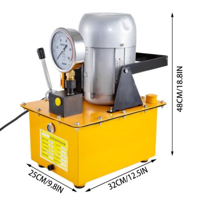 VEVOR  Ηλεκτρική Υδραυλική Αντλία 750W Μονού Δράσης 220V 10K PSI DGDDYYB0000000001V2