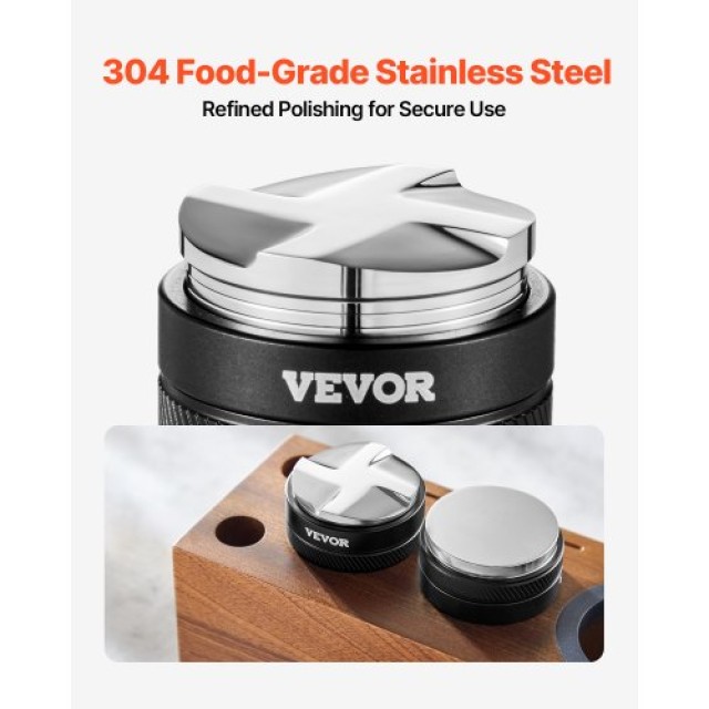 VEVOR Ρυθμιζόμενος Διανομέας Καφέ 2-σε-1 58mm για Οικιακή Χρήση Espresso BFQ58MMBXGLPNMZ0ZV0