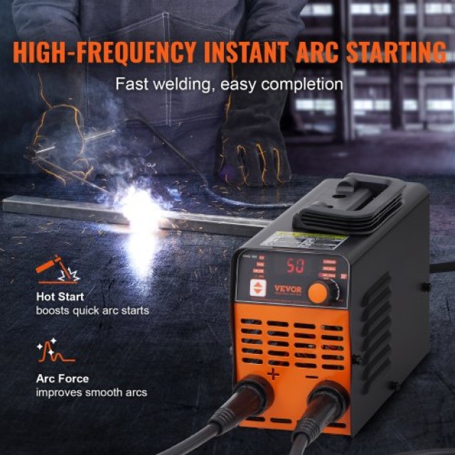 VEVOR  Ηλεκτροκόλληση ARC 220V 120A 2-σε-1 με TIG και Hot Start BHJBHSH160A03GXNSV2