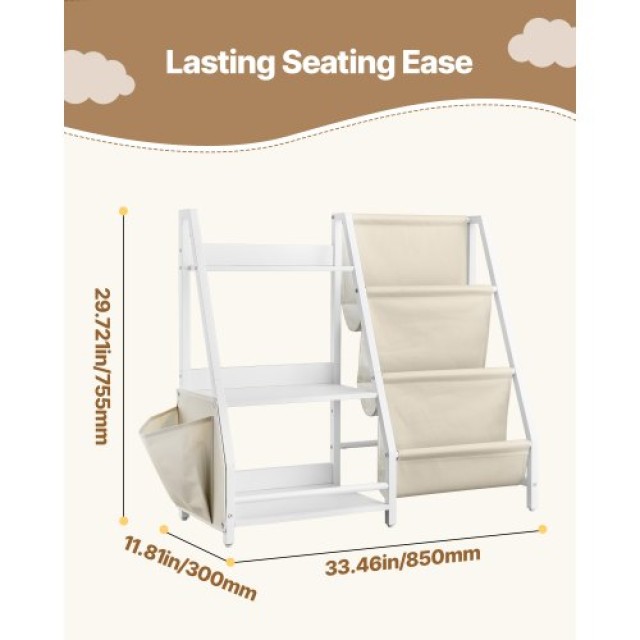 VEVOR Παιδική Βιβλιοθήκη με Οργανωτή Αποθήκευσης ETCWJJDJS314YWJPR0... VEVOR Παιδική Βιβλιοθήκη με Οργανωτή Αποθήκευσης ETCWJJDJS314YWJPR0...