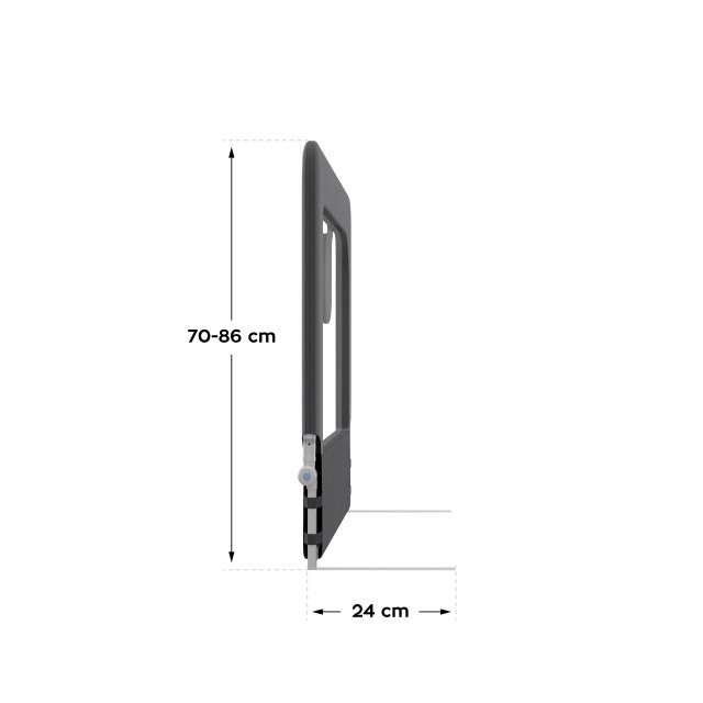 Tulano Προστατευτικό Κιγκλίδωμα Κρεβατιού 200cm Cover 30 Γκρι 59037...