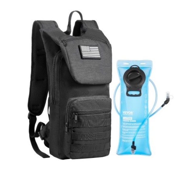 VEVOR Τακτικό Σακίδιο Πλάτης Molle με Υδροδοχείο 3L TPU για Ποδηλασία & Πεζοπορία ZSKSDBHS0000Q81Z6V0