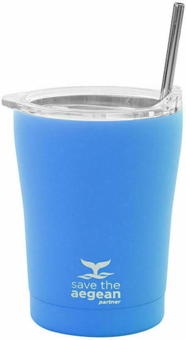 ESTIA Θερμική Κούπα Καφέ 350ml Save the Aegean Ολυμπιακό Μπλε 01-12465