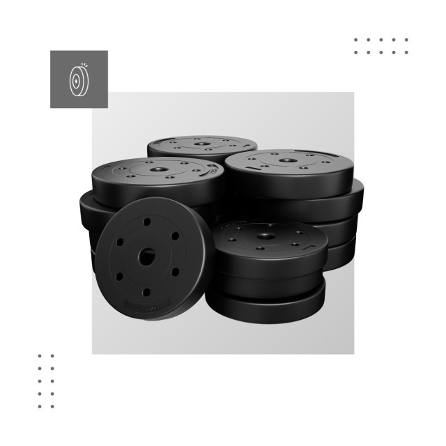 Athler Σετ Αλτήρων Bitumen Lion 40 (40kg) 5903796014389 Athler Σετ Αλτήρων Bitumen Lion 40 (40kg) 5903796014389