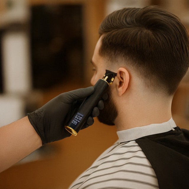 Κουρευτική Μηχανή & Τρίμερ με 3 Ταχύτητες και LCD Οθόνη Μαύρο/Χρυσό... Κουρευτική Μηχανή & Τρίμερ με 3 Ταχύτητες και LCD Οθόνη Μαύρο/Χρυσό...