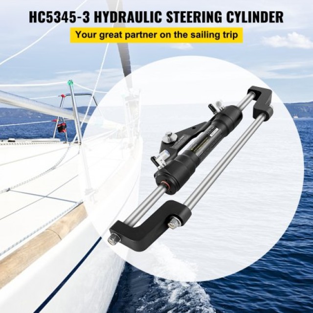 Σετ Υδραυλικού Τιμονιού VEVOR 300HP για Εξωλέμβιες Χωρίς Σωλήνα και Τιμόνι  YYDJHC5345-3YG001V0