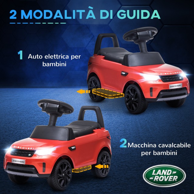 AIYAPLAY  Παιδικό Αυτοκίνητο με Άδεια Land Rover 6V, Ηλεκτρική και Χειροκίνητη Λειτουργία, Ταχύτητα 3km/h, Κόκκινο  370-341V90RD