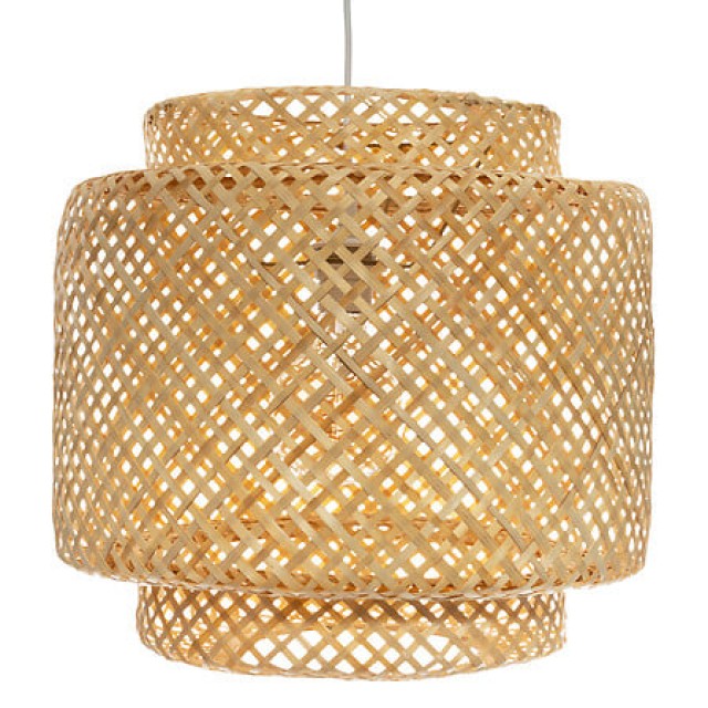 Deckenleuchte 39 x 38 cm aus natürlichem Bambus 167670 Atmosphera