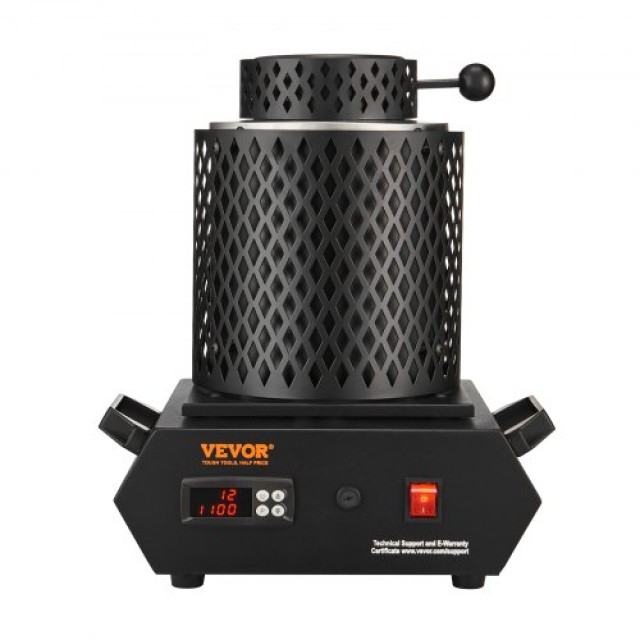 VEVOR Ηλεκτρικός Κλίβανος Τήξης Χρυσού 1350W με Γραφίτες 1kg & 3kg  CGXDRJL3KG1KGTETHV2