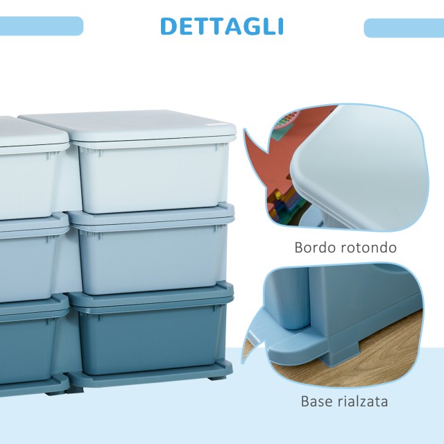 HOMCOM Συρταριέρα για Παιδιά 3-6 Ετών, 6 Συρτάρια, 75x37x56.5 cm, Μ...