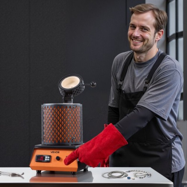 VEVOR Κιτ Ηλεκτρικού Χωνευτηρίου 1350W για Τήξη Μετάλλων, 2102℉/115... VEVOR Κιτ Ηλεκτρικού Χωνευτηρίου 1350W για Τήξη Μετάλλων, 2102℉/115...