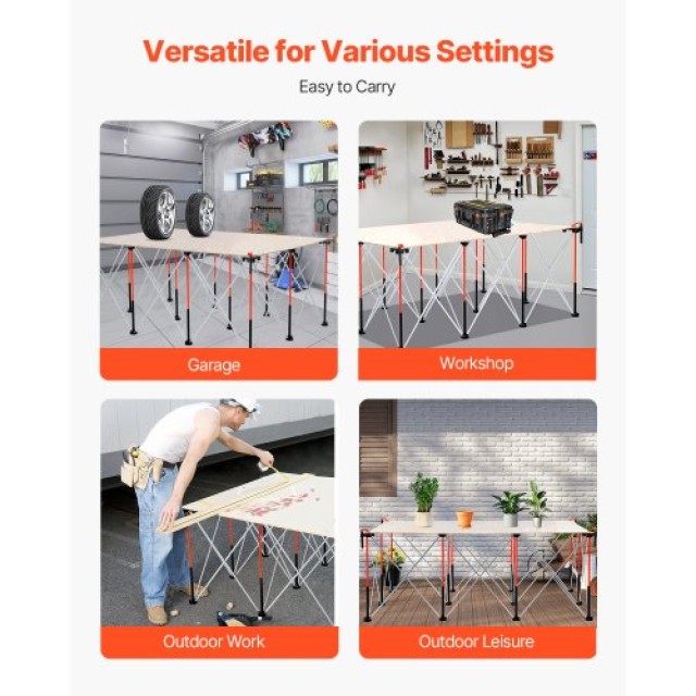 VEVOR Φορητή Πτυσσόμενη Εργαλειοθήκη 1865 x 1261 mm 2041 kg BXSGZTP...