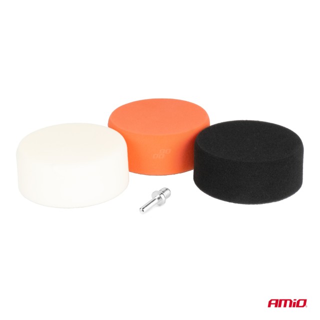 AMiO  Σετ γυαλίσματος αυτοκινήτου 3 x 125mm + M14 ,02648
