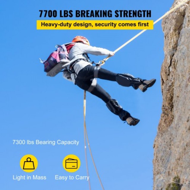 Διπλό Τροχαλία VEVOR με Σχοινί 6600-7705LBS  SHLSJTZ12MM46MJLSV0
