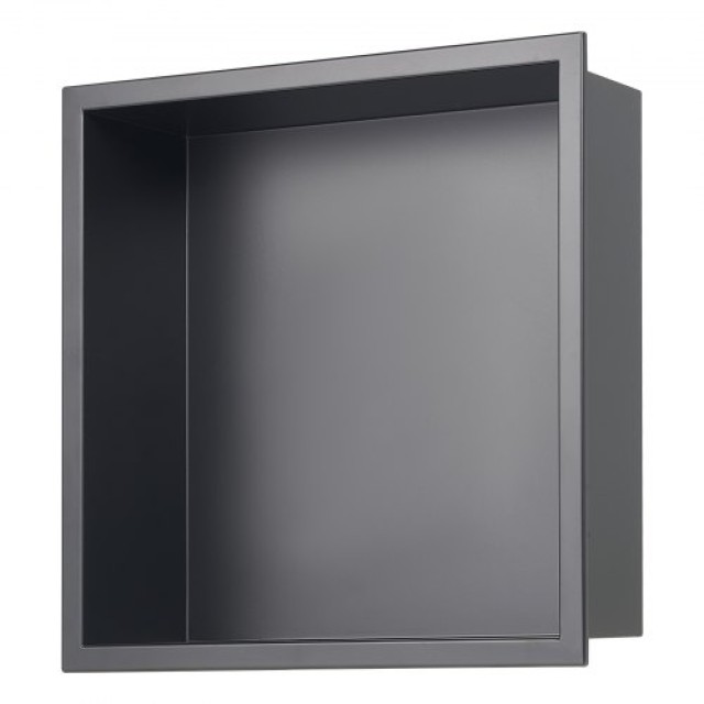 VEVOR Εσοχή Ντουζιέρας 33x33x10.2 εκ Ανοξείδωτο Ατσάλι Μαύρο BXGLYB...