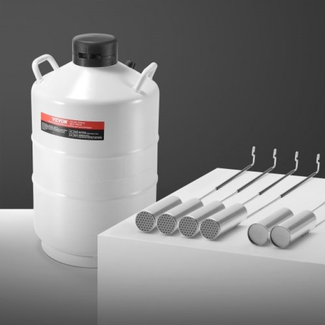 Δοχείο Υγρού Αζώτου VEVOR 20L με 6 Κανίστρες  CZXYDG20L000J251UV0