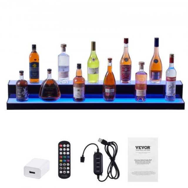 Ράφι Μπουκαλιών LED VEVOR 48 2 Επιπέδων με Έλεγχο RF & Εφαρμογής  ZTXLEDJPZSJ2X8739V2