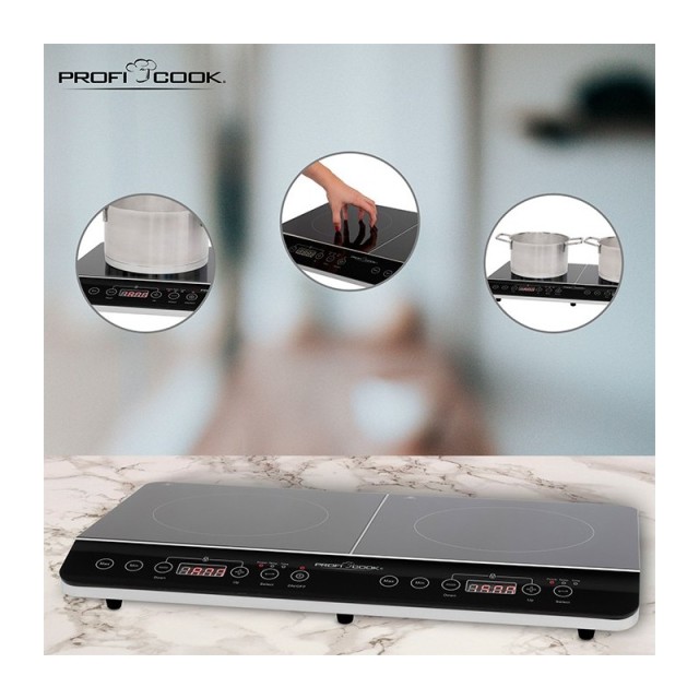 Διπλή Επαγωγική Εστία 3500 W Μαύρο PC-DKI1067 Profi Cook