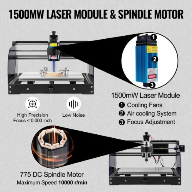 Μηχανή Χάραξης VEVOR CNC 3018 Pro 15W με Offline Controller  MGDKJ3018M15W0001V2