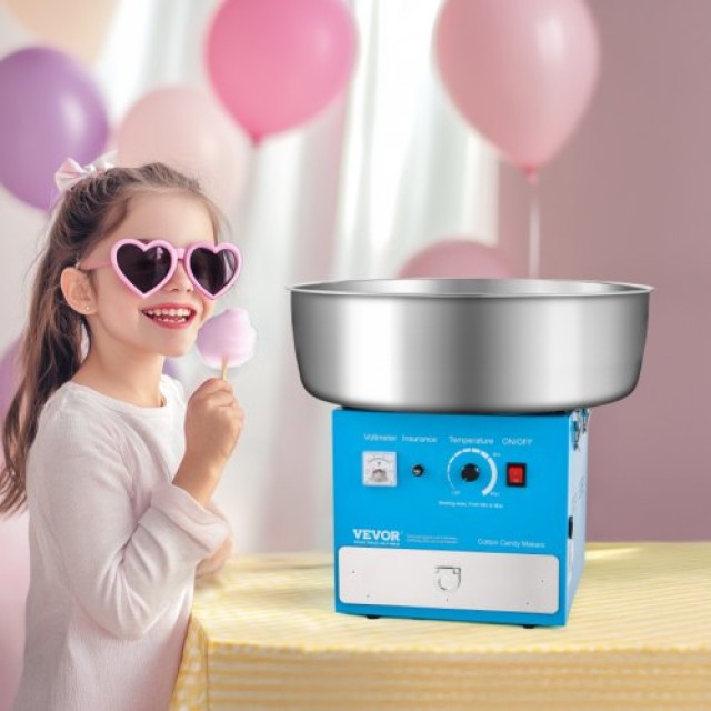 VEVOR Εμπορική Μηχανή Μαλλιού της Γριάς 1000W για Πάρτι - Μπλε TSDR...