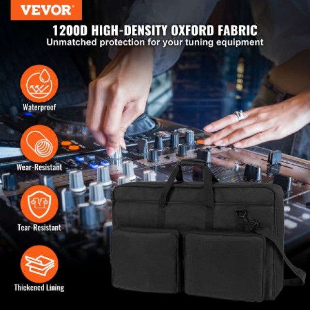 VEVOR  Τσάντα DJ Mixer, 1200D Oxford, 32.6x8.6x20.4 in, Αποσπώμενος Ιμάντας, Τσέπη Αποθήκευσης  DJSNB1200DNJ4SLSSV0