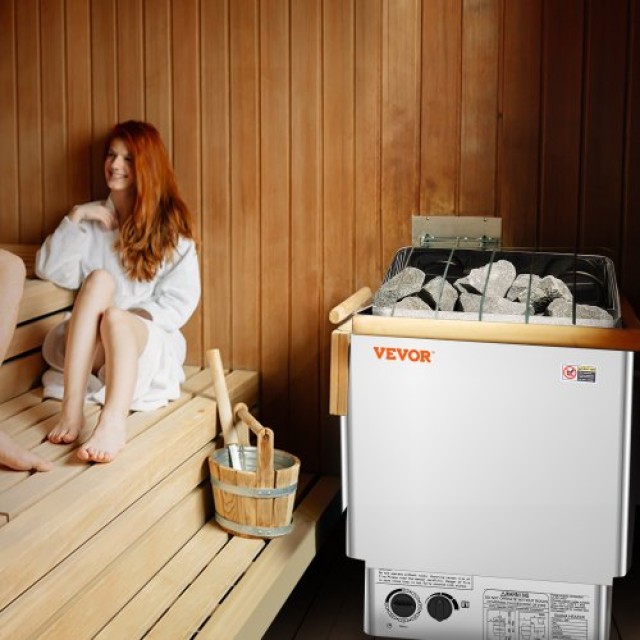 VEVOR  8KW Ηλεκτρική Σάουνα Ενσωματωμένος Έλεγχος 8-12 m3 Ανοξείδωτο Ατσάλι  DSSNLNKBXG8KWVQI3V8