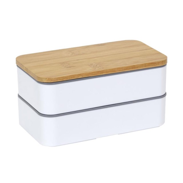 Φαγητοδοχείο - Lunch Box 2 Επιπέδων με Μαχαιροπίρουνα και Καπάκι απ...