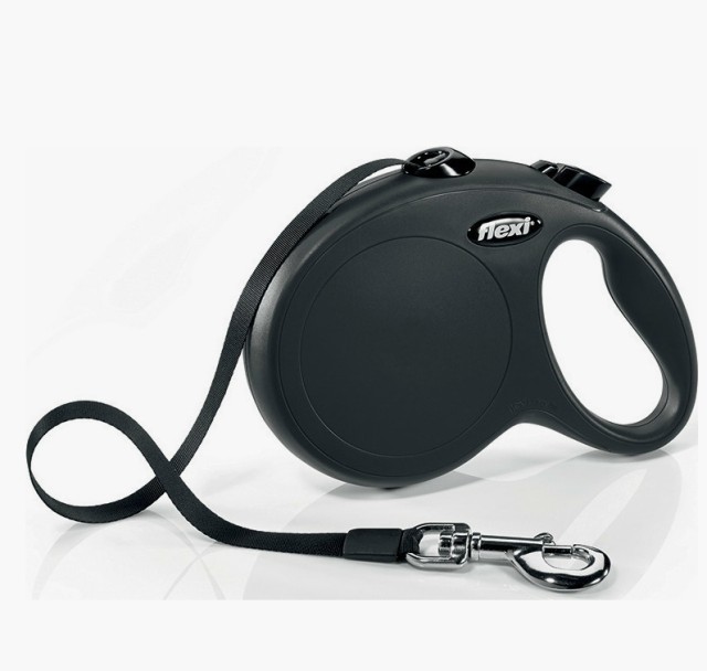 Πτυσσόμενο Λουρί/Οδηγός Σκύλου Flexi New Classic L 8m εως 50kg Μαύρο 4000498023020 Flexi
