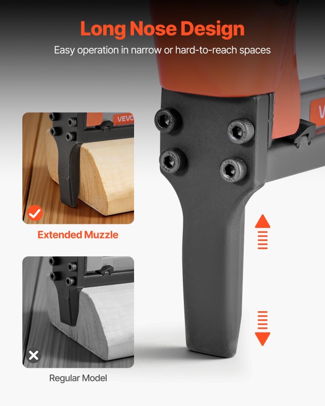 VEVOR Πνευματικό Καρφωτικό 22-Guage, Εκτεταμένη Μύτη, Κομβικού Μήκο... VEVOR Πνευματικό Καρφωτικό 22-Guage, Εκτεταμένη Μύτη, Κομβικού Μήκο...