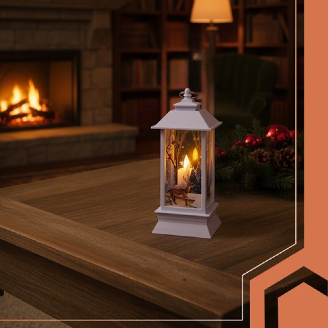 Ruhhy Χριστουγεννιάτικο Φαναράκι  LED  Λευκό, 26753