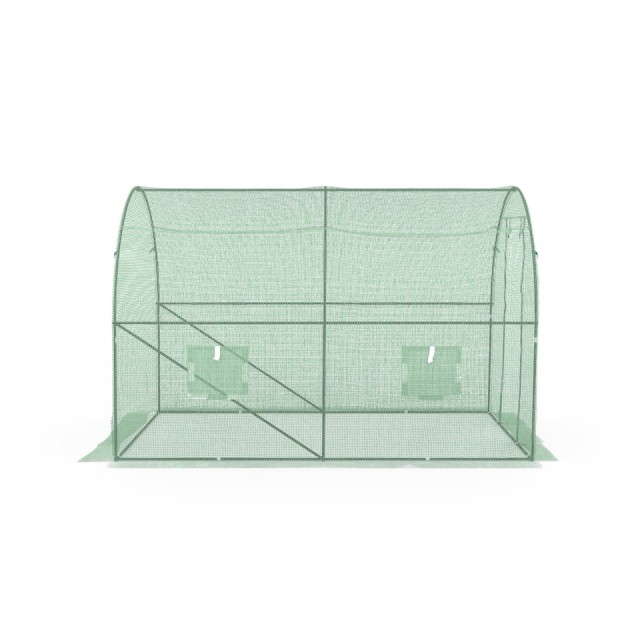 Θερμοκήπιο Κήπου 6m² με Ενισχυμένη Τέντα 130 gr/m² 3 x 2 x 2m 10060330 Jardikt