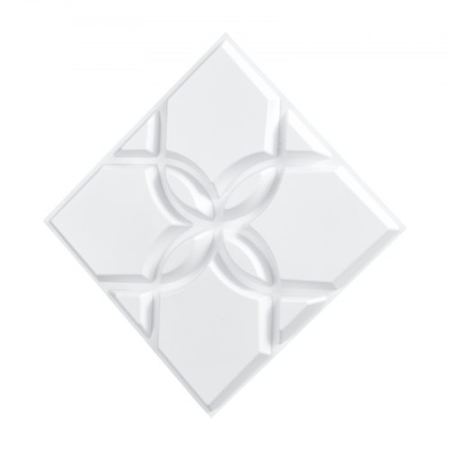 VEVOR Πάνελ Τοίχου 3D 33-Τεμαχίων 11.81x11.81 PVC 32 Τ.Π. Κάλυψη Λευκό Floral PVC3DQBXDYSJ05PSDV0