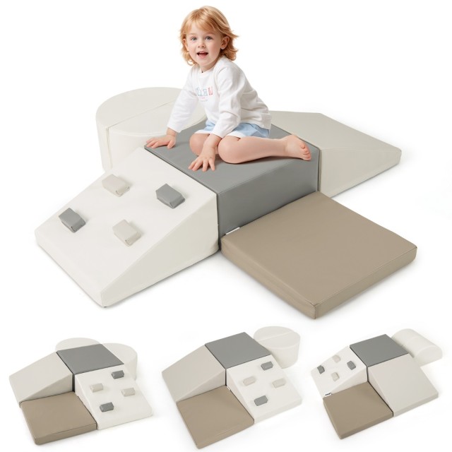 Costway Σετ 6 Αφρώδους Αναρρίχησης Εσωτερικού Χώρου για Παιδιά Διασ... Costway Σετ 6 Αφρώδους Αναρρίχησης Εσωτερικού Χώρου για Παιδιά Διασ...