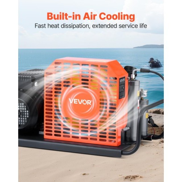 VEVOR Τετρακύλινδρος Συμπιεστής Αέρα 4500PSI/30Mpa για Καταδυτικές ...