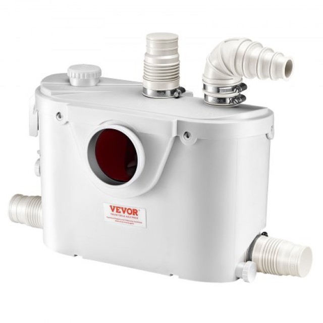 VEVOR Αντλία Μακερατέρ 500W για Τουαλέτα και Νιπτήρα Υπογείου MTJZB...