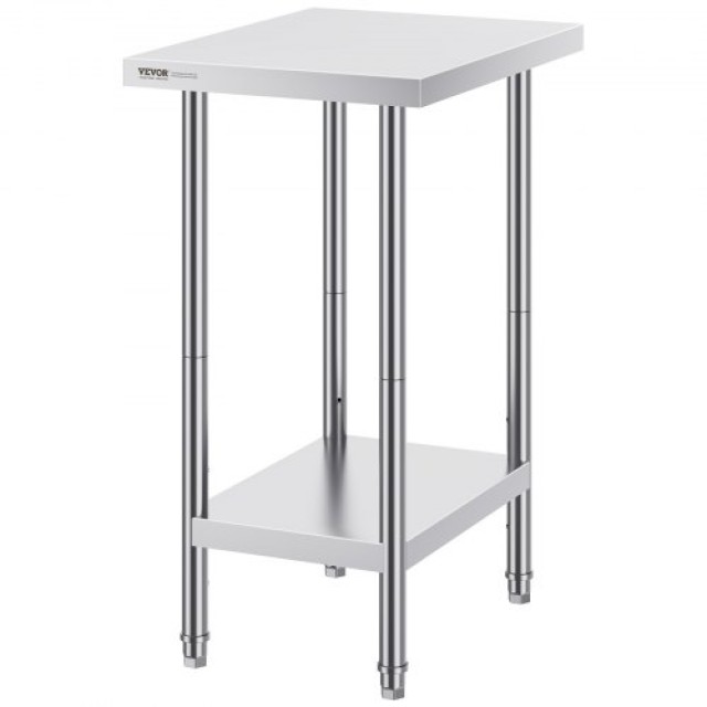 Επαγγελματικός Πάγκος Εργασίας VEVOR 24x18x34ιν. από Ανοξείδωτο Ατσ...