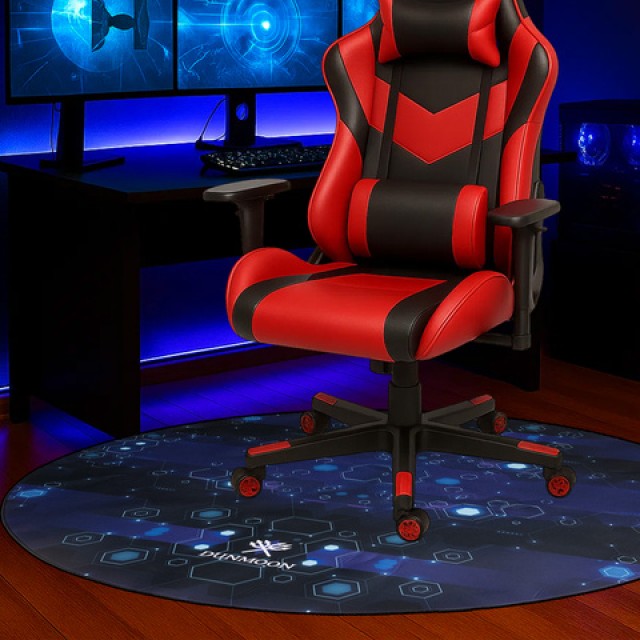 Dunmmon Στρογγυλό Προστατευτικό Πατάκι για Καρέκλα Gaming 120 cm x ... Dunmmon Στρογγυλό Προστατευτικό Πατάκι για Καρέκλα Gaming 120 cm x ...