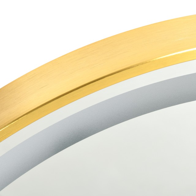 Kleankin Καθρέφτης Μπάνιου LED Ø60 cm με Ρυθμιζόμενη Φωτεινότητα, 3...