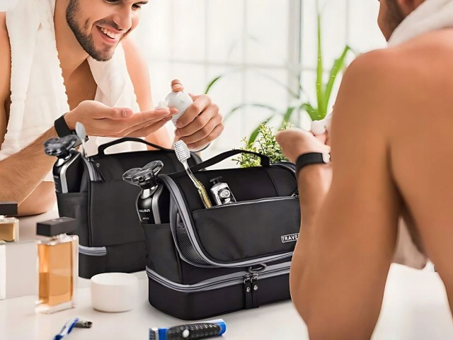 Verk Group Μεγάλη Αδιάβροχη Unisex Ταξιδιωτική Τσάντα Καλλυντικών μ...