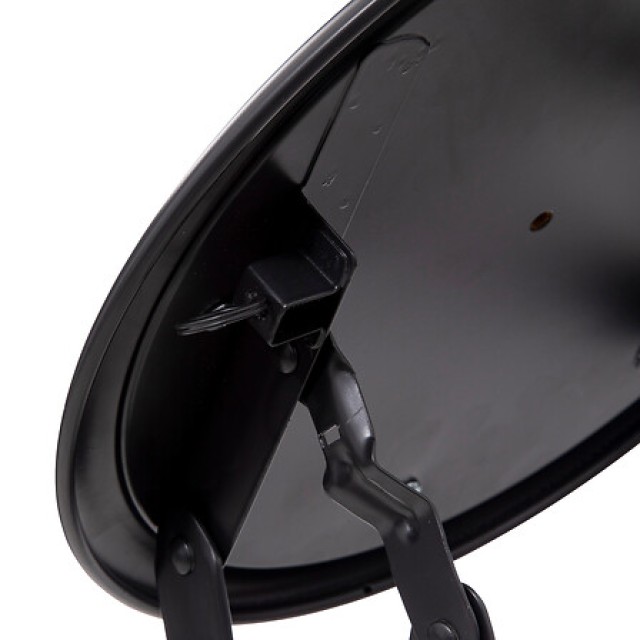 Πτυσσόμενο Σκαμπό από PVC 30 x 45 cm Μαύρο 140291A 5Five Simply Smart