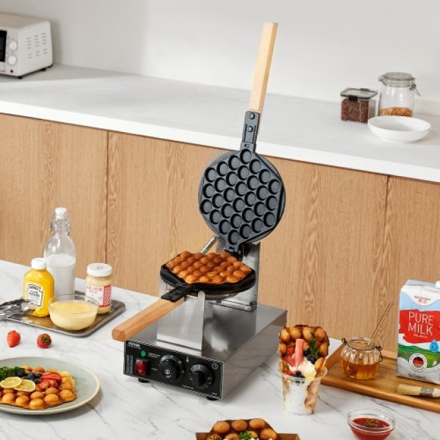 VEVOR  Μηχανή Παρασκευής Φυσαλίδων Βάφλας 1400W Αντικολλητική SYQPH...