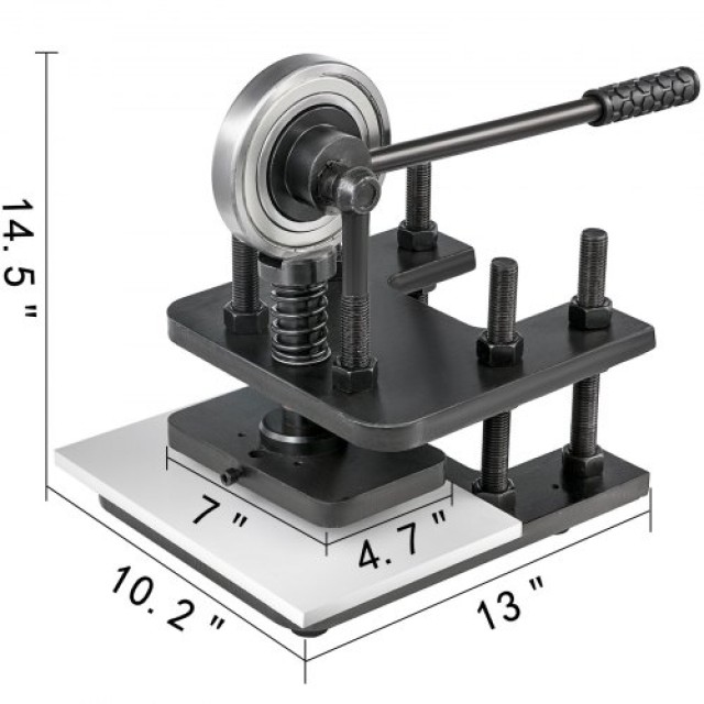 Μηχανή Κοπής Δέρματος VEVOR 180x120mm Χειροκίνητη Πρέσα για Δέρμα και Υλικά  PGYHJSD18X12CM001V0