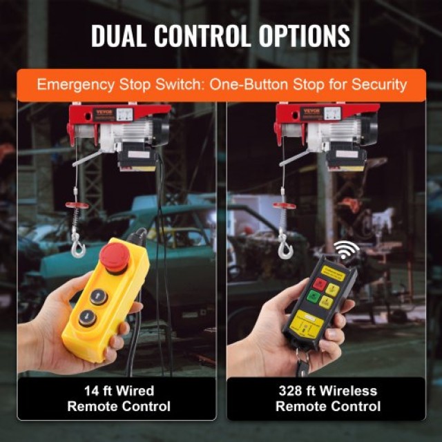 Ηλεκτρικός Γερανός VEVOR 440 lbs 100 m Ασύρματο & 4 m Ενσύρματο Τηλ... Ηλεκτρικός Γερανός VEVOR 440 lbs 100 m Ασύρματο & 4 m Ενσύρματο Τηλ...