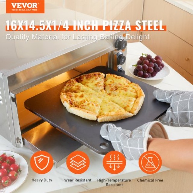 VEVOR Ατσάλι Πίτσας 16 x 14.5 για Φούρνο και Ψησταριά  FXPSPSGB1614O1YE3V0