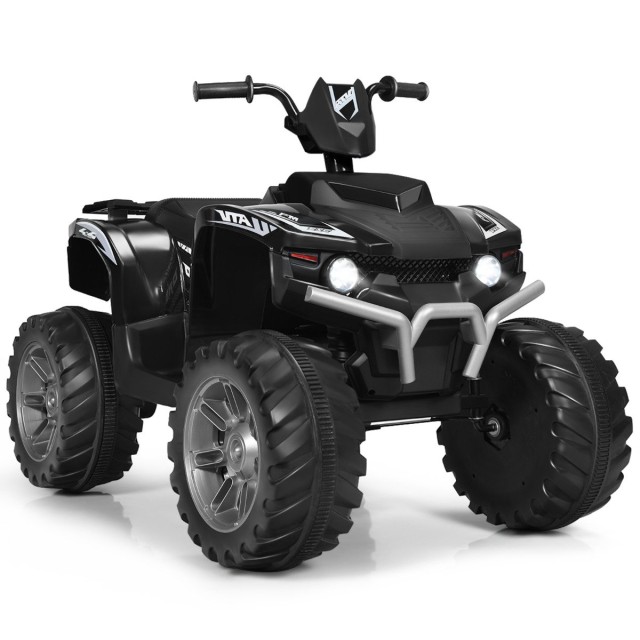 Costway  Ηλεκτρικό Παιδικό Quad με Μουσική, LED Φώτα και USB Σύνδεση TY327798DE-BK