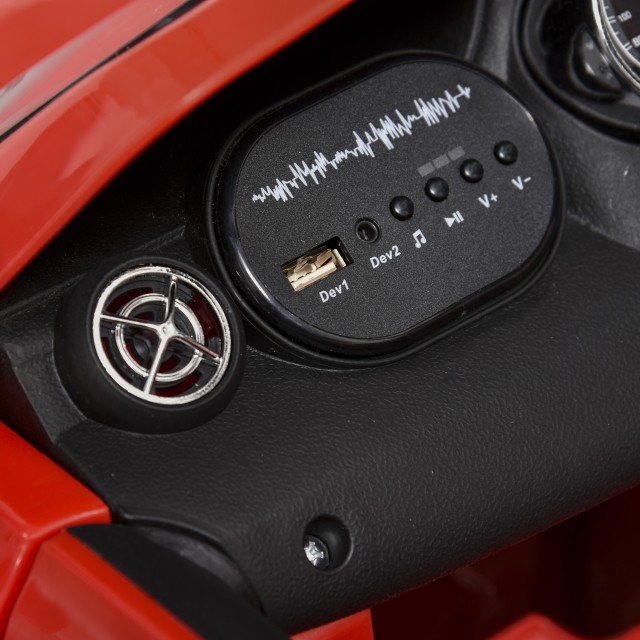 HOMCOM Electric Ride-On Toy Car για παιδιά 3+ ετών Mercedes GLA με τηλεχειριστήριο, προβολείς LED και μουσική, κόκκινο 370-066RD
