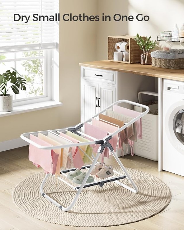 Πτυσσόμενη Απλώστρα 44 x 101 x 54 cm  SONGMICS LLR504W01